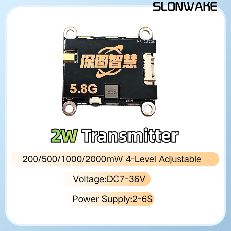 Nadajnik SLONWAKE 5.8G 56CH 2W – Fpv Drone Frame recenzja i cena